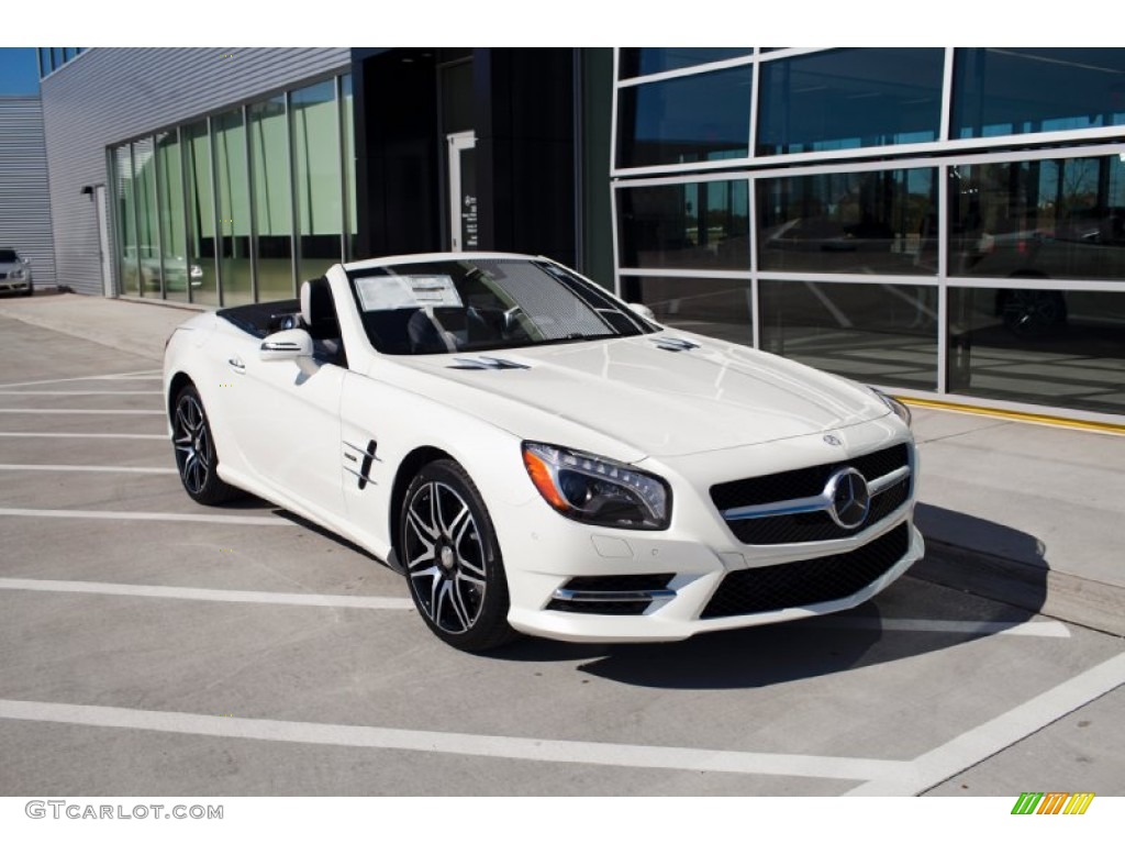 designo Diamond White Metallic 2015 Mercedes-Benz SL 550 White Arrow Edition Roadster Exterior Photo #98367516