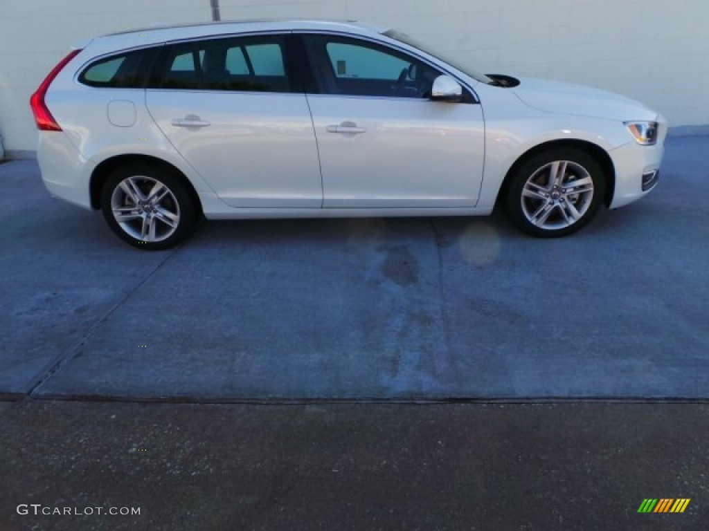 Crystal White Pearl 2015 Volvo V60 T5 Drive-E Exterior Photo #98368902
