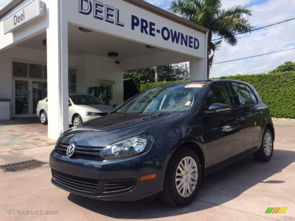 2012 Golf 4 Door - Blue Graphite Metallic / Titan Black photo #1