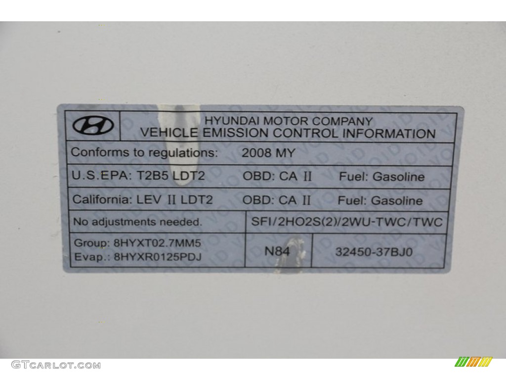 2008 Tucson SE - Platinum Silver / Gray photo #60