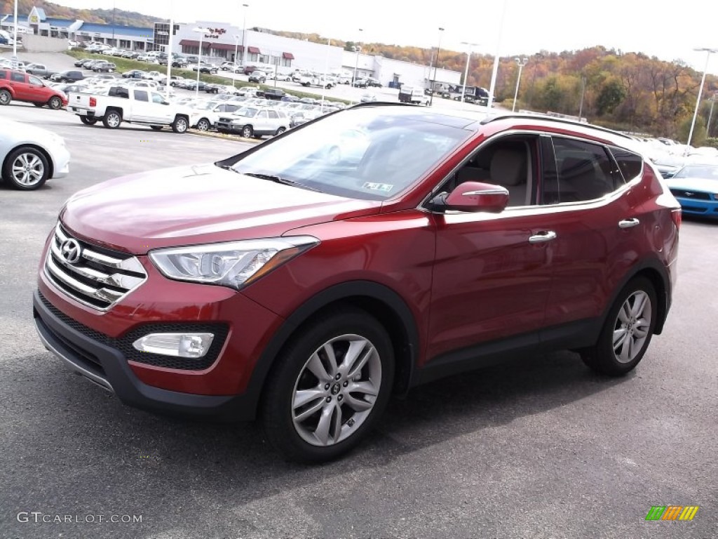 Serrano Red 2014 Hyundai Santa Fe Sport 2.0T FWD Exterior Photo #98370147