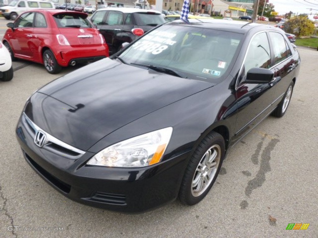 Nighthawk Black Pearl 2007 Honda Accord LX Sedan Exterior Photo #98370882