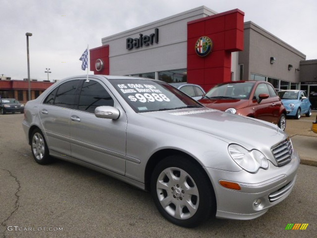 2005 C 240 4Matic Sedan - Brilliant Silver Metallic / Black photo #1