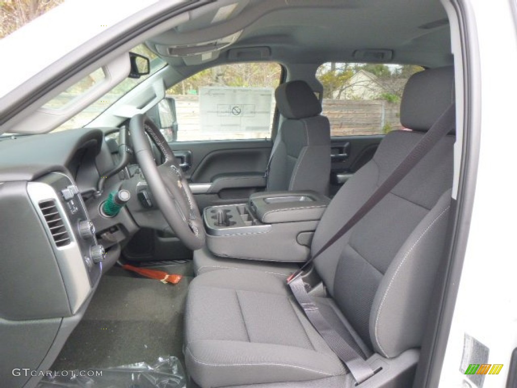 Jet Black Interior 2015 Chevrolet Silverado 3500HD LT Crew Cab 4x4 Photo #98373018