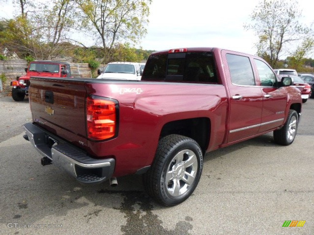 2015 Silverado 3500HD LTZ Double Cab 4x4 - Deep Ruby Metallic / Cocoa/Dune photo #6