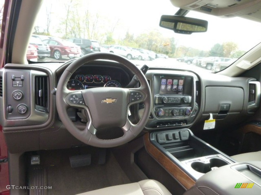 2015 Silverado 3500HD LTZ Double Cab 4x4 - Deep Ruby Metallic / Cocoa/Dune photo #12
