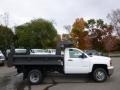 2015 Summit White Chevrolet Silverado 3500HD WT Regular Cab 4x4 Dump Truck  photo #5