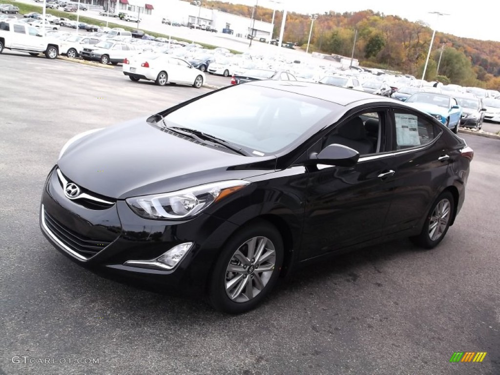 2015 Elantra SE Sedan - Black Diamond / Gray photo #5