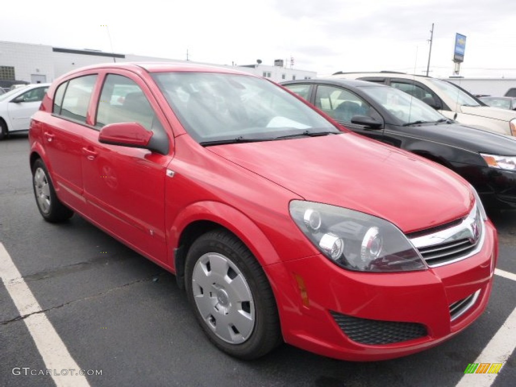 2008 Astra XE Sedan - Salsa Red / Charcoal photo #1