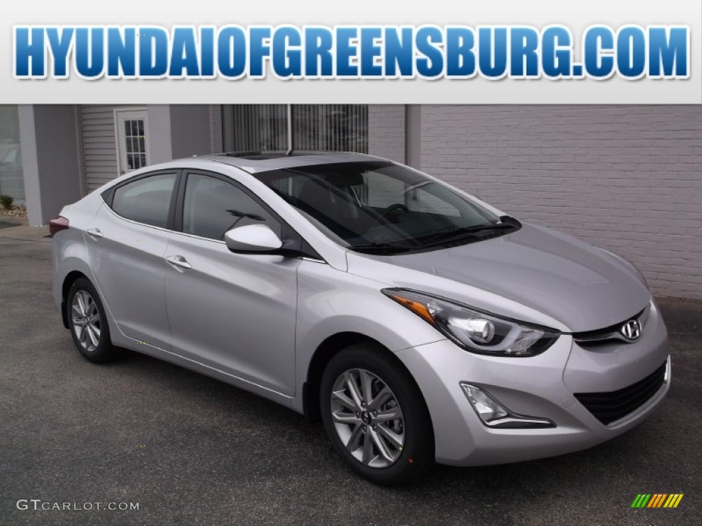 2015 Elantra SE Sedan - Shimmering Air Silver / Black photo #1