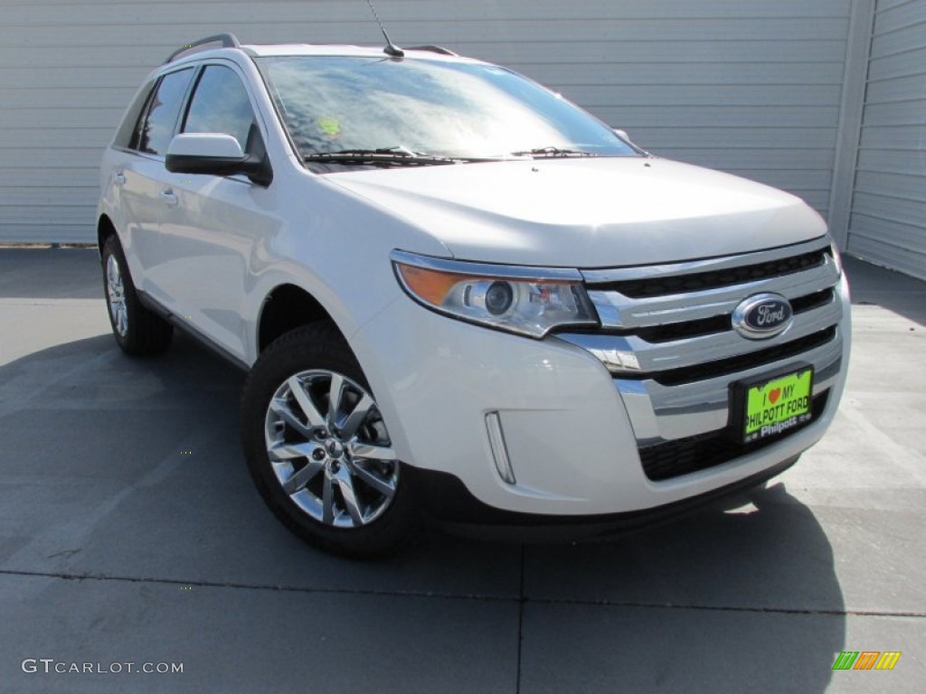 White Platinum Ford Edge