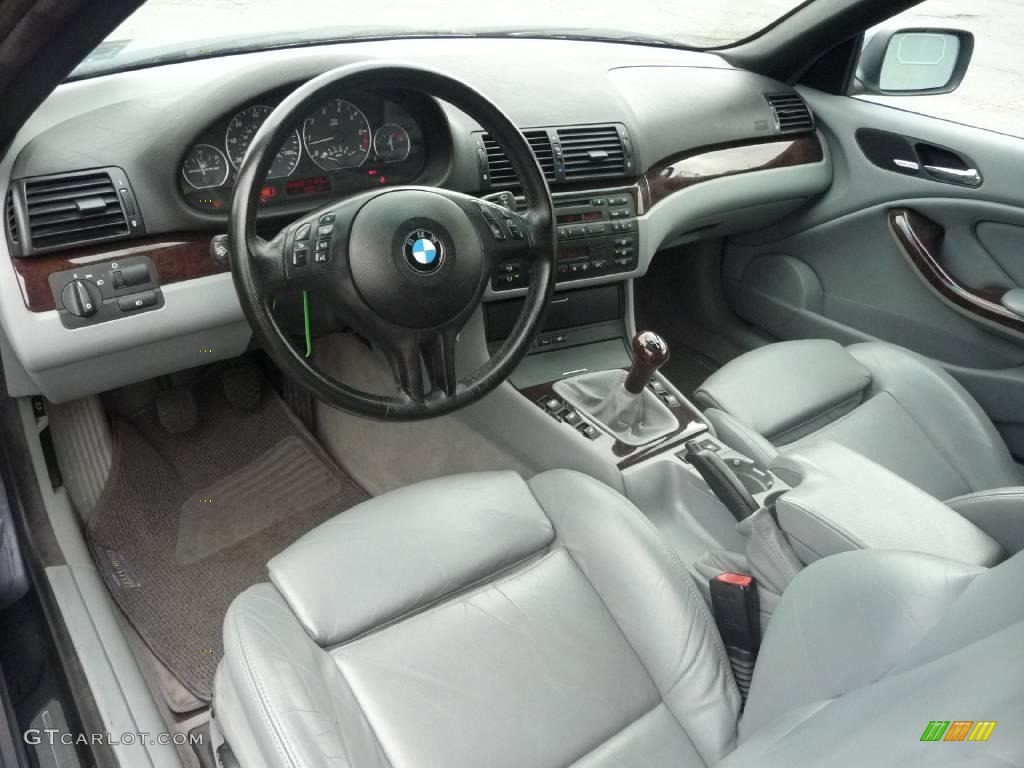 2001 3 Series 330i Convertible - Steel Blue Metallic / Grey photo #5