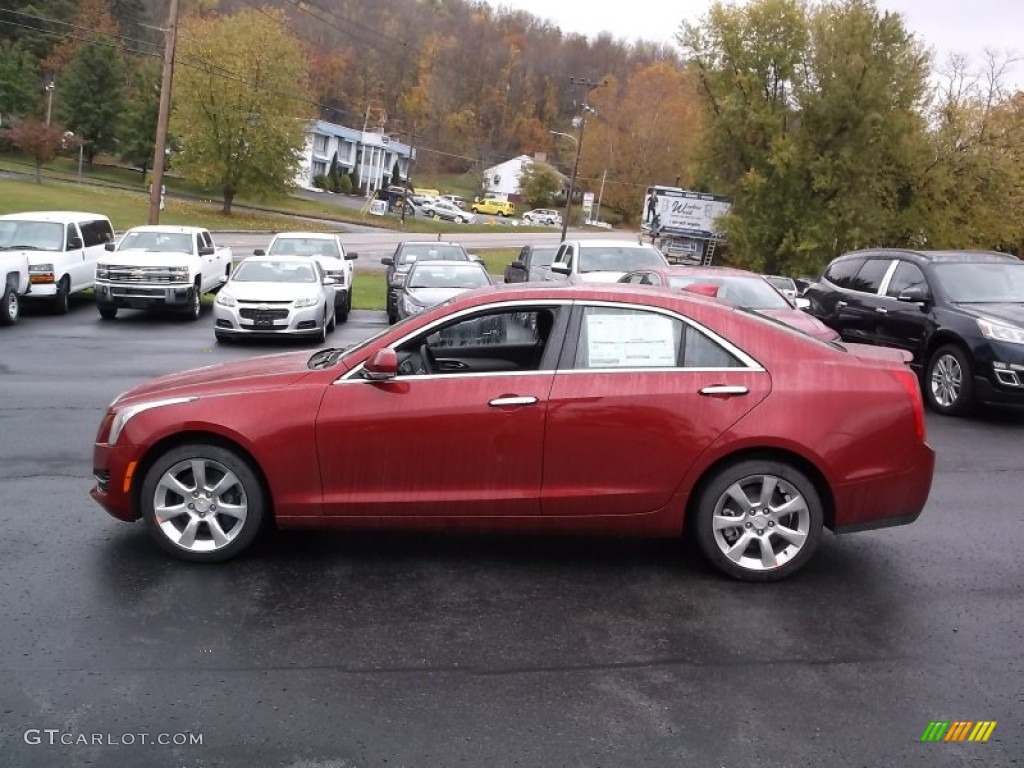 Red Obsession Tintcoat 2015 Cadillac ATS 2.0T Luxury AWD Sedan Exterior Photo #98386576