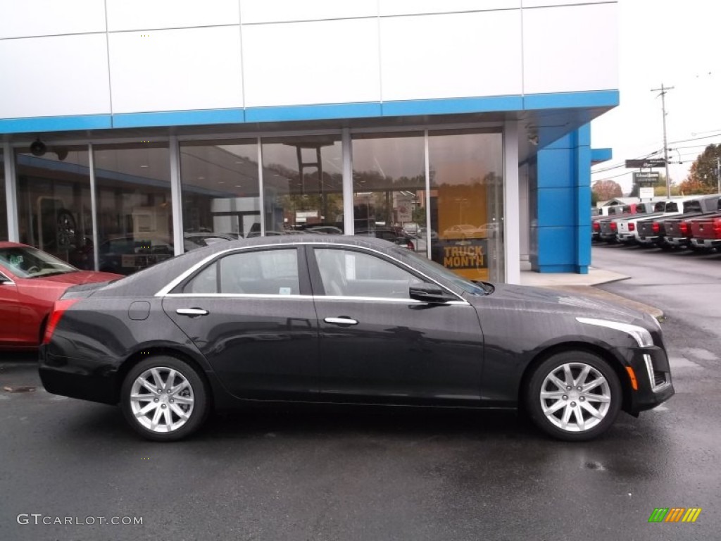 Black Diamond Tricoat 2015 Cadillac CTS 2.0T Luxury AWD Sedan Exterior Photo #98389048