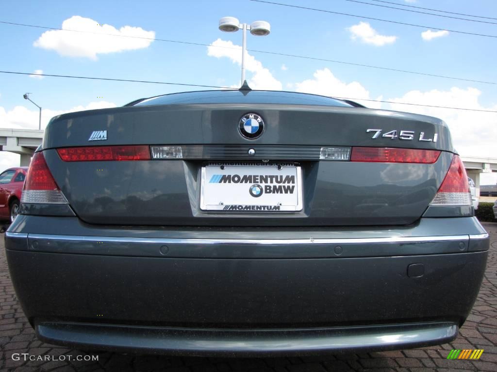 2004 7 Series 745Li Sedan - Slate Green Metallic / Basalt Grey/Flannel Grey photo #4