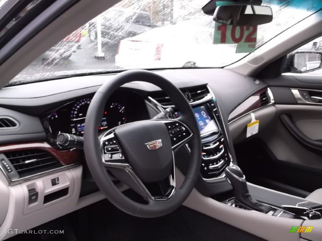 2015 Cadillac CTS 2.0T Luxury AWD Sedan Light Platinum/Jet Black Dashboard Photo #98389267
