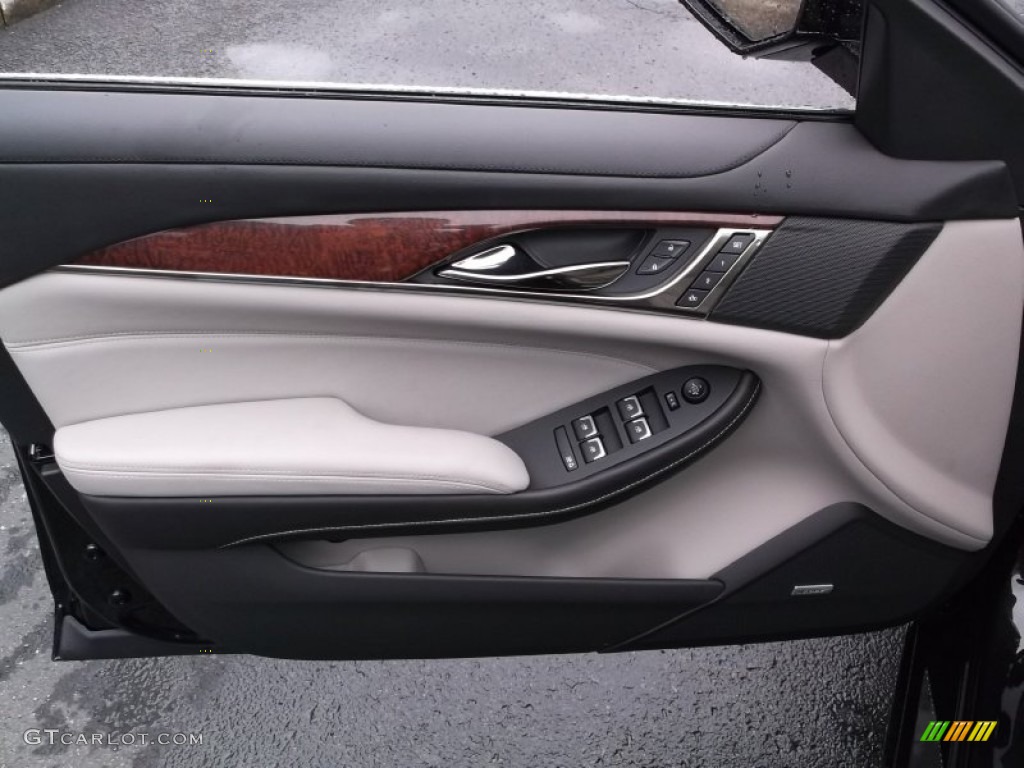 2015 Cadillac CTS 2.0T Luxury AWD Sedan Light Platinum/Jet Black Door Panel Photo #98389294