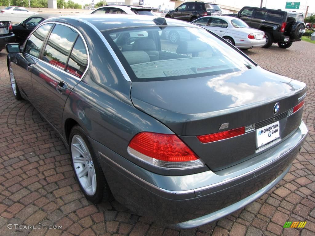 2004 7 Series 745Li Sedan - Slate Green Metallic / Basalt Grey/Flannel Grey photo #11