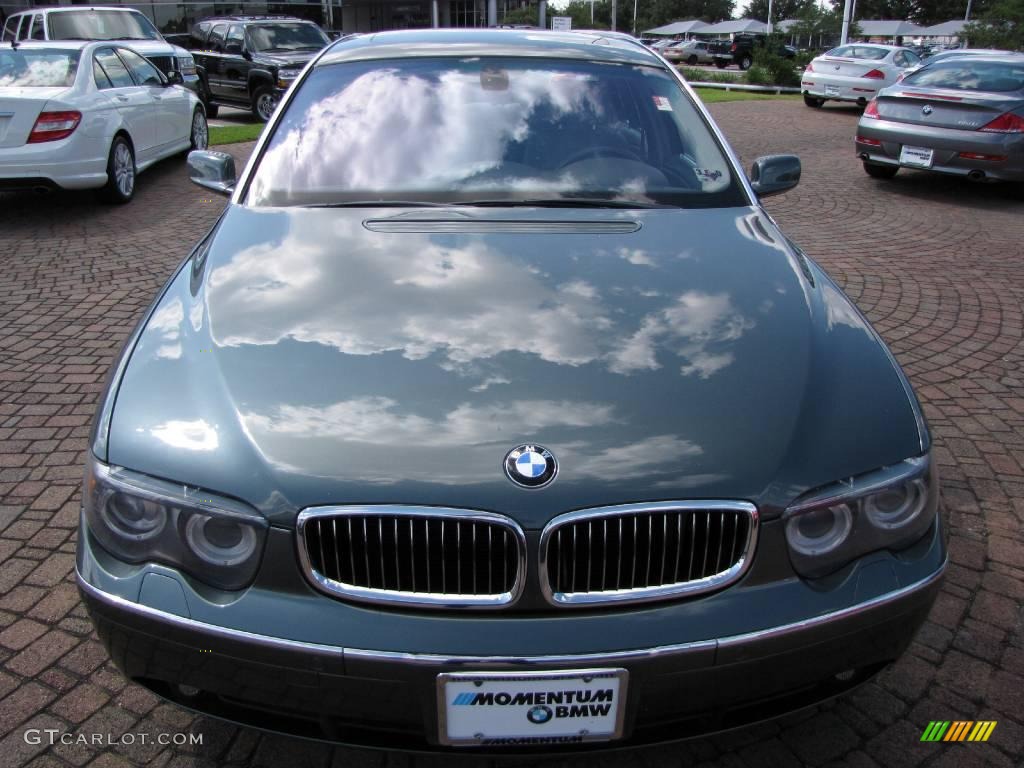 2004 7 Series 745Li Sedan - Slate Green Metallic / Basalt Grey/Flannel Grey photo #16