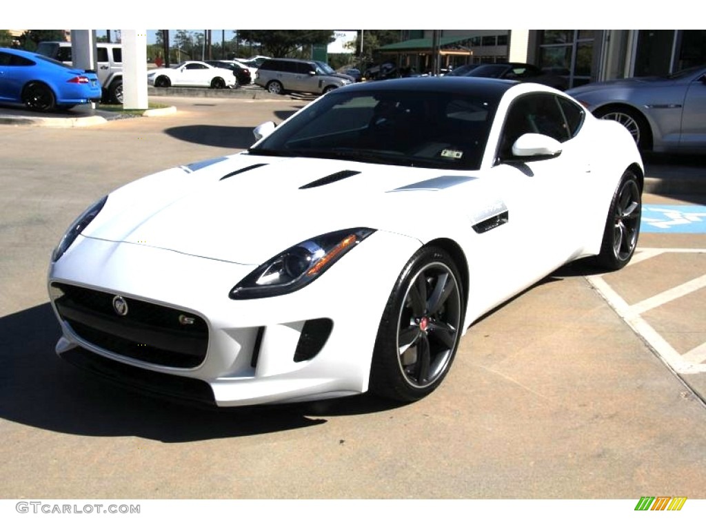 Polaris White 2015 Jaguar F-TYPE S Coupe Exterior Photo #98390629