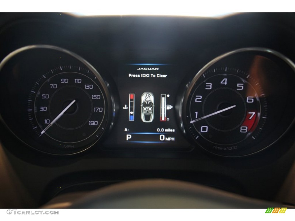 2015 Jaguar F-TYPE S Coupe Gauges Photo #98390890