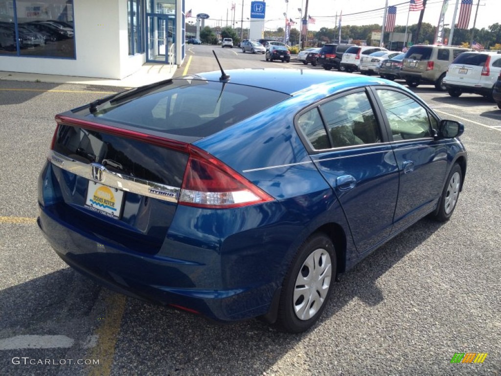 2014 Insight Hybrid - Mediterranean Blue Pearl / Gray photo #2