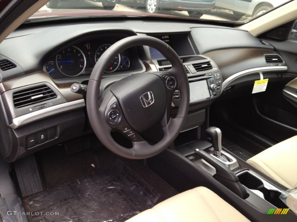 2014 Crosstour EX-L V6 - Basque Red Pearl II / Ivory photo #3