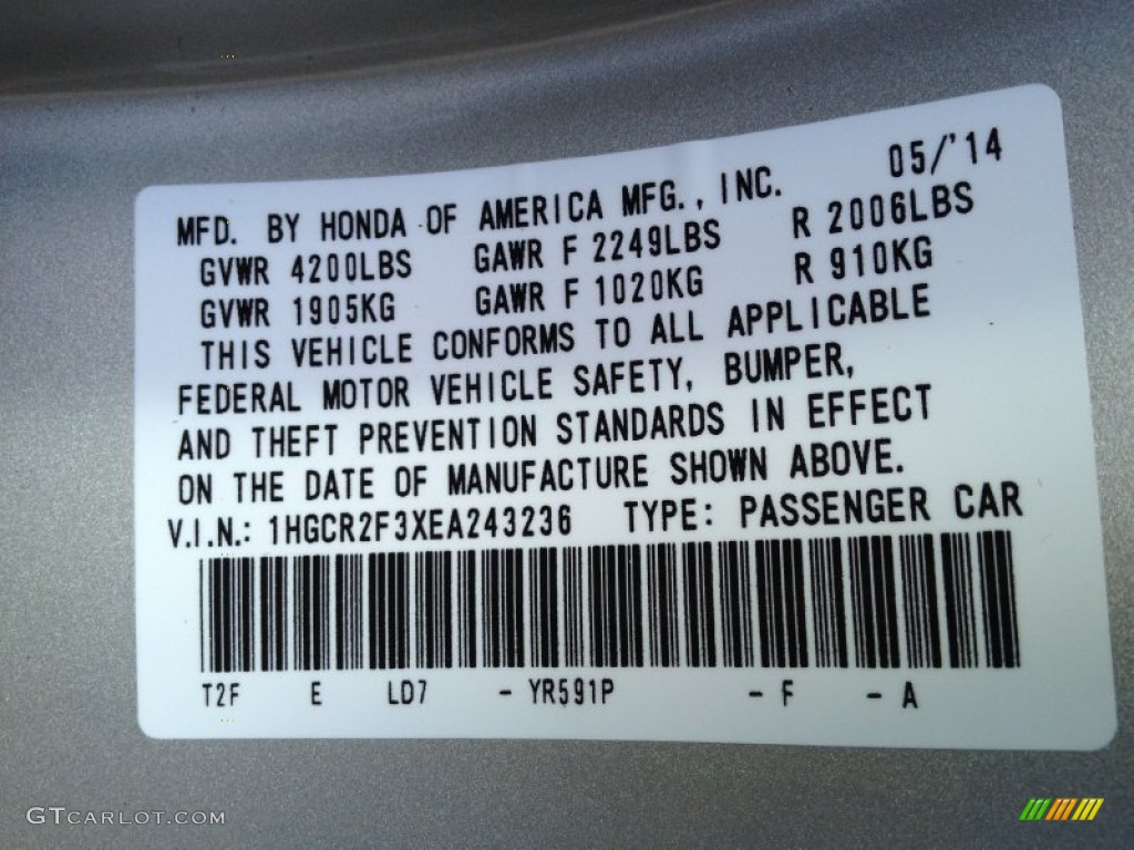2014 Accord LX Sedan - Champagne Frost Pearl / Ivory photo #4