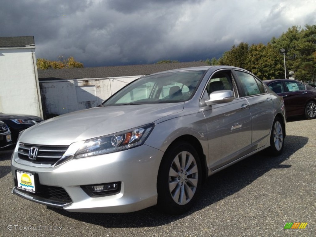 2014 Accord EX-L Sedan - Alabaster Silver Metallic / Gray photo #1