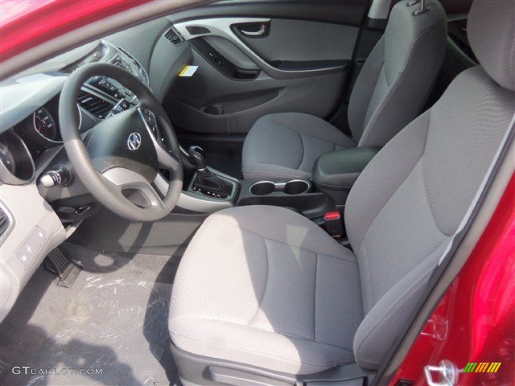 2015 Elantra SE Sedan - Geranium Red / Gray photo #6