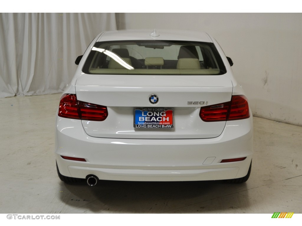 2013 3 Series 320i Sedan - Alpine White / Venetian Beige photo #7