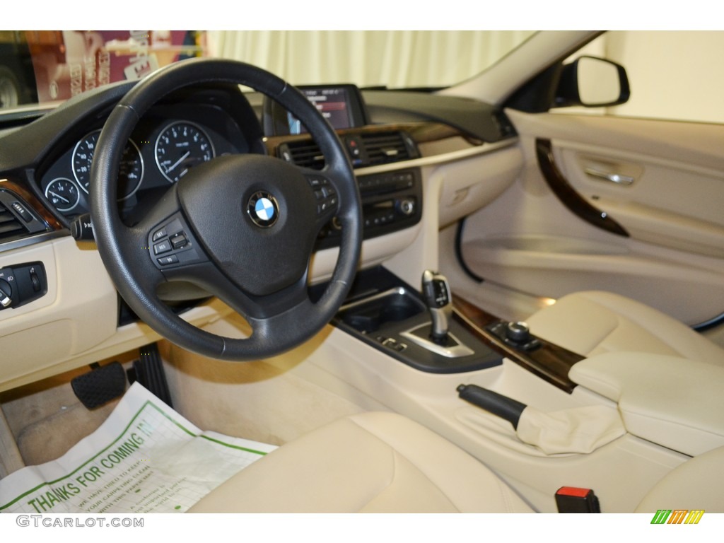 2013 3 Series 320i Sedan - Alpine White / Venetian Beige photo #12