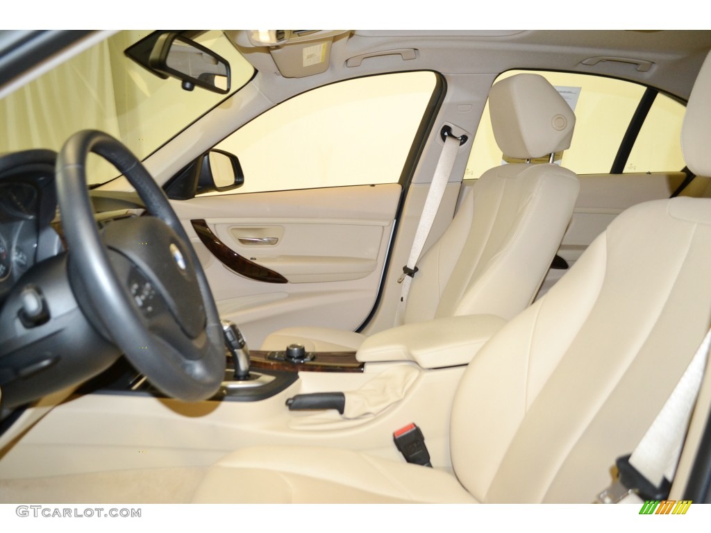 2013 3 Series 320i Sedan - Alpine White / Venetian Beige photo #13