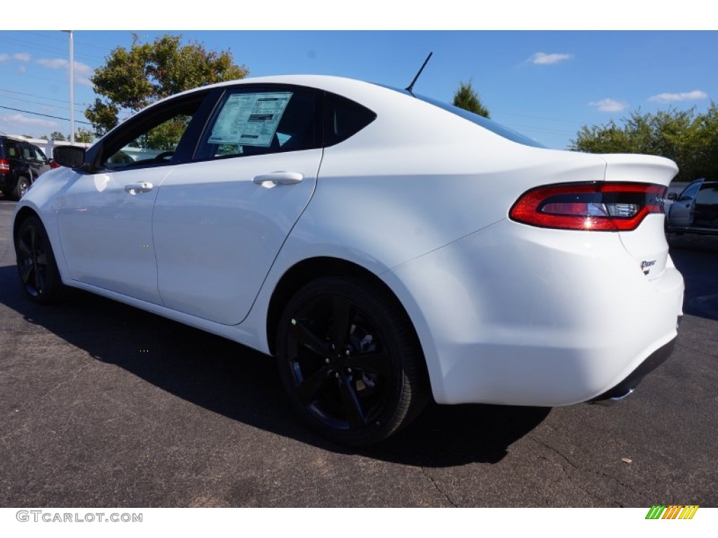 2015 Dart SXT - Bright White / Black/Light Tungsten Accent Stitching photo #2