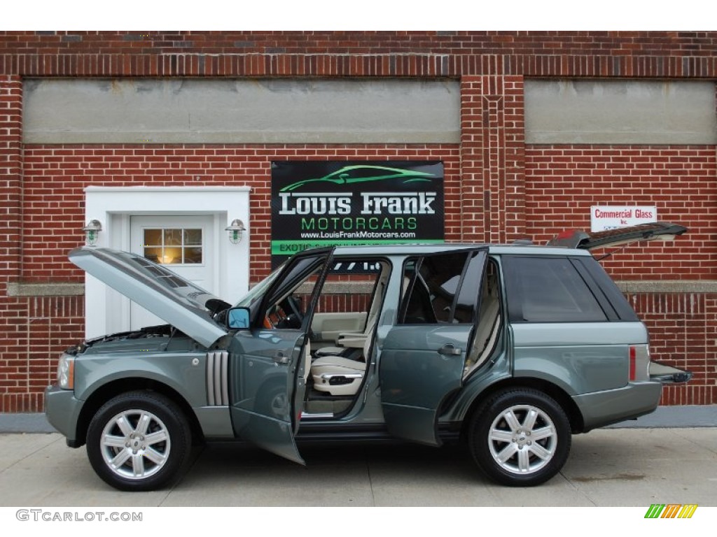 2006 Range Rover HSE - Giverny Green Metallic / Ivory/Aspen photo #35
