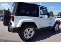 2015 Bright White Jeep Wrangler Sahara 4x4  photo #3