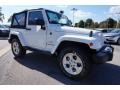 2015 Bright White Jeep Wrangler Sahara 4x4  photo #4