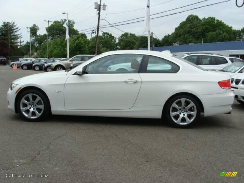 2007 3 Series 328xi Coupe - Alpine White / Coral Red/Black photo #5