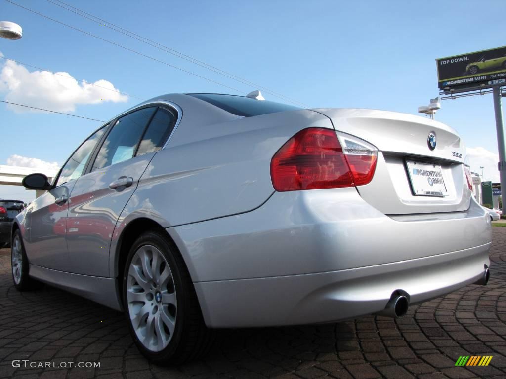 2007 3 Series 335i Sedan - Titanium Silver Metallic / Grey photo #3