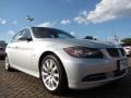 2007 Titanium Silver Metallic BMW 3 Series 335i Sedan  photo #7