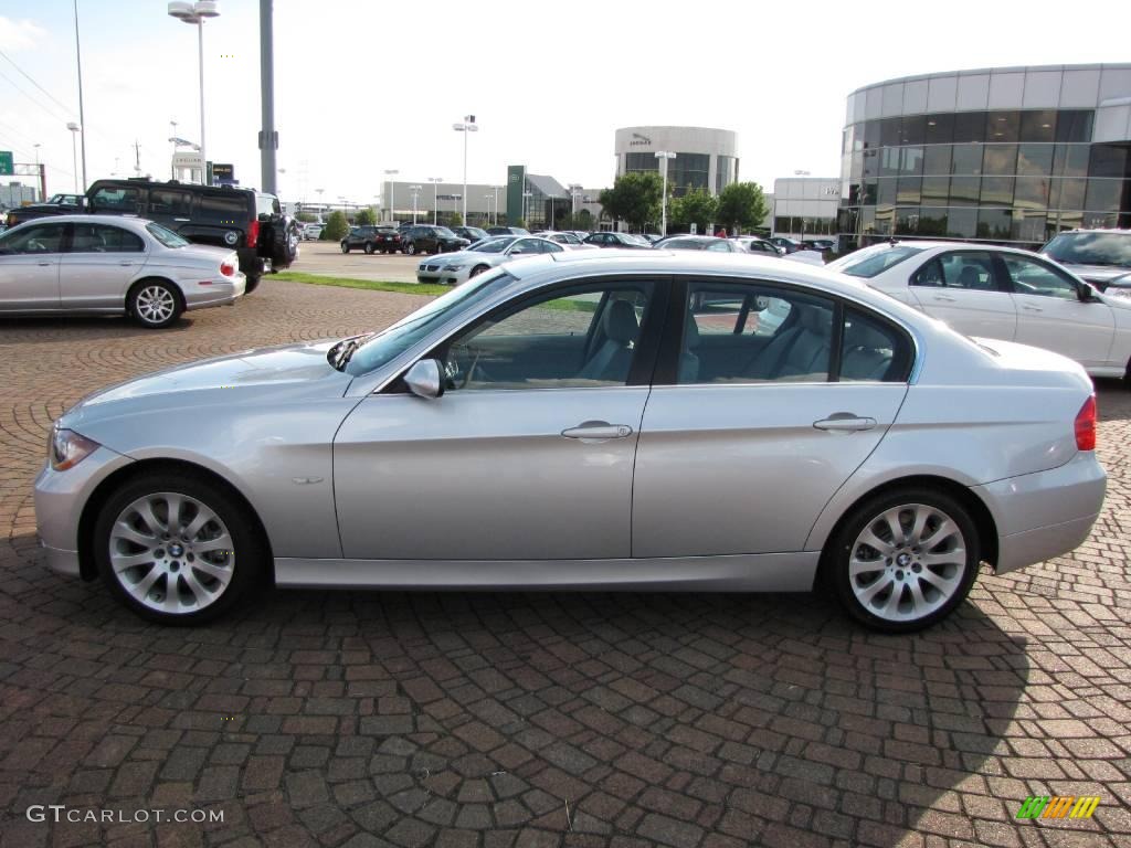 2007 3 Series 335i Sedan - Titanium Silver Metallic / Grey photo #10
