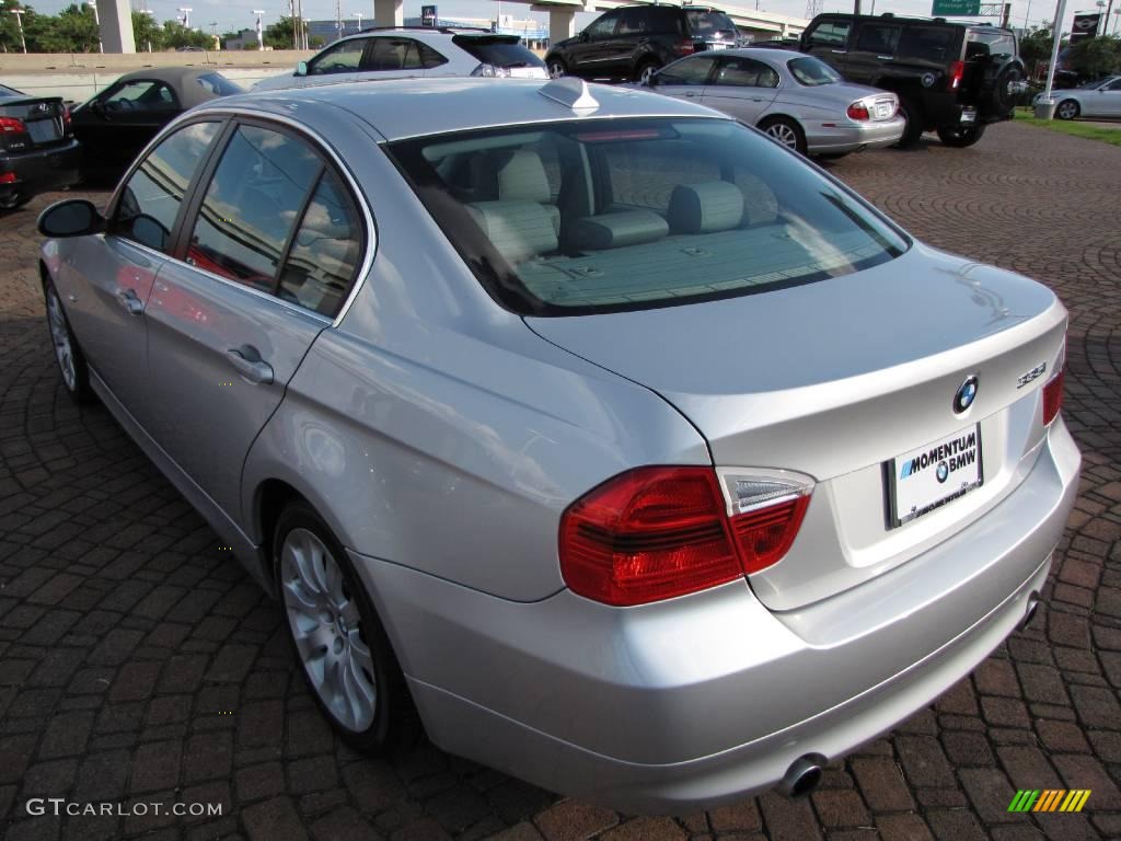 2007 3 Series 335i Sedan - Titanium Silver Metallic / Grey photo #11