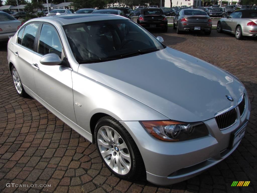2007 3 Series 335i Sedan - Titanium Silver Metallic / Grey photo #15
