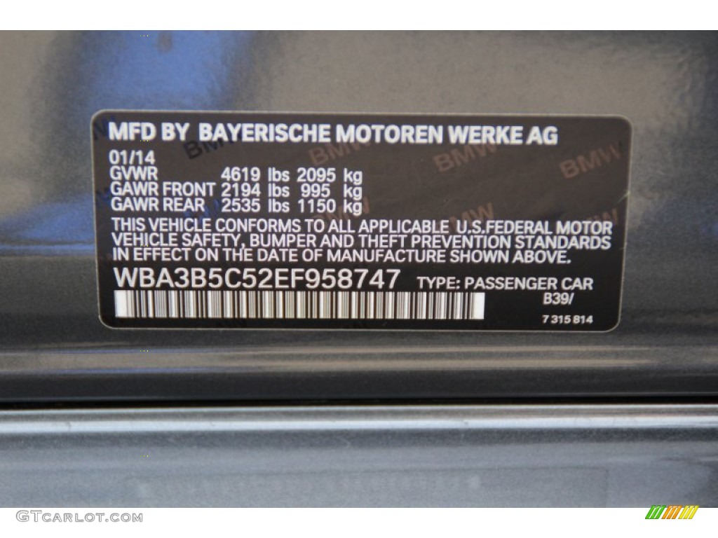 2014 3 Series 328i xDrive Sedan - Mineral Grey Metallic / Black photo #35