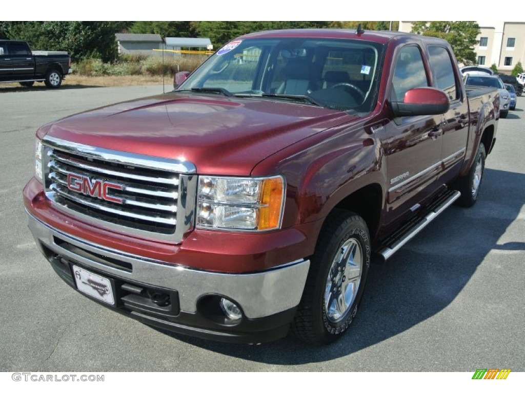 2013 Sierra 1500 SLT Crew Cab 4x4 - Sonoma Red Metallic / Ebony photo #2
