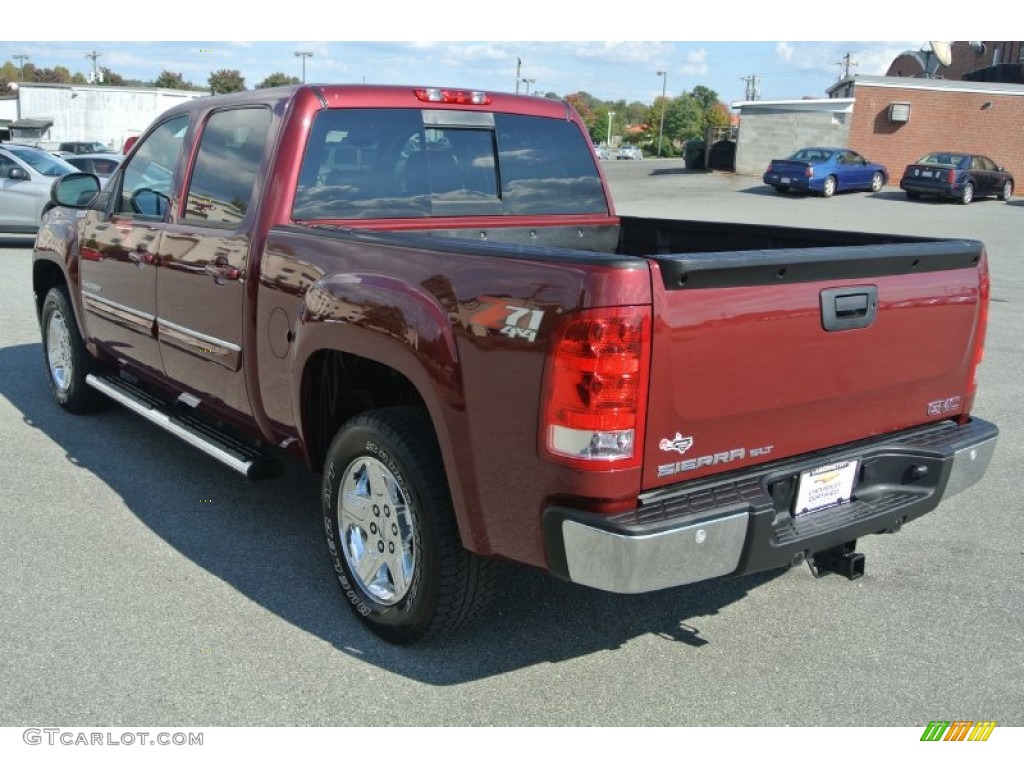 2013 Sierra 1500 SLT Crew Cab 4x4 - Sonoma Red Metallic / Ebony photo #4