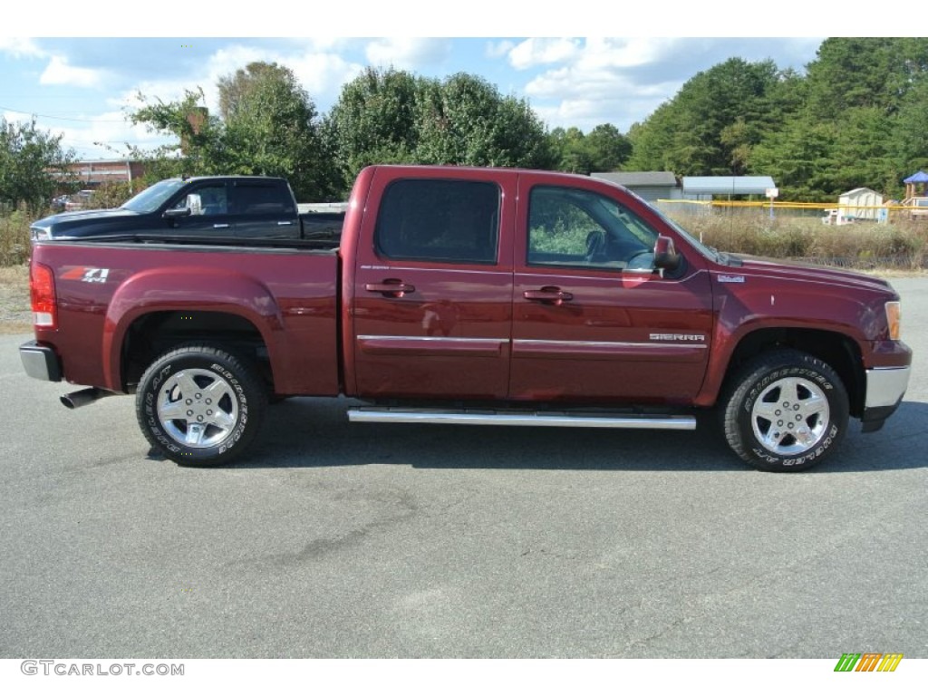 2013 Sierra 1500 SLT Crew Cab 4x4 - Sonoma Red Metallic / Ebony photo #6
