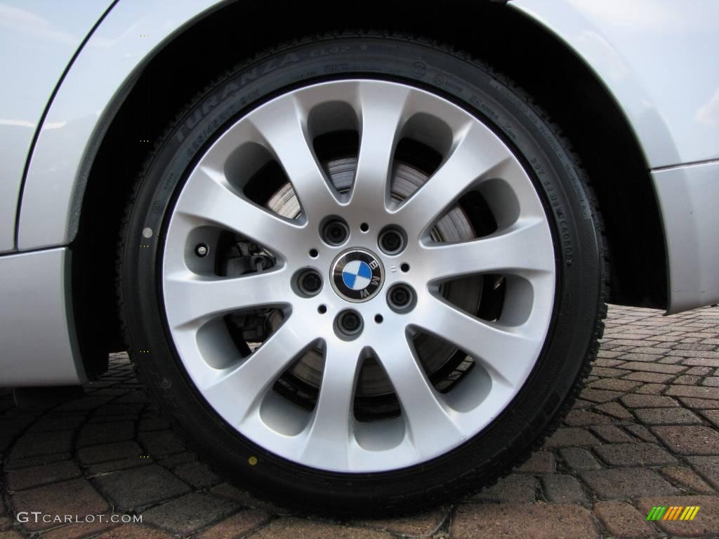 2007 3 Series 335i Sedan - Titanium Silver Metallic / Grey photo #28