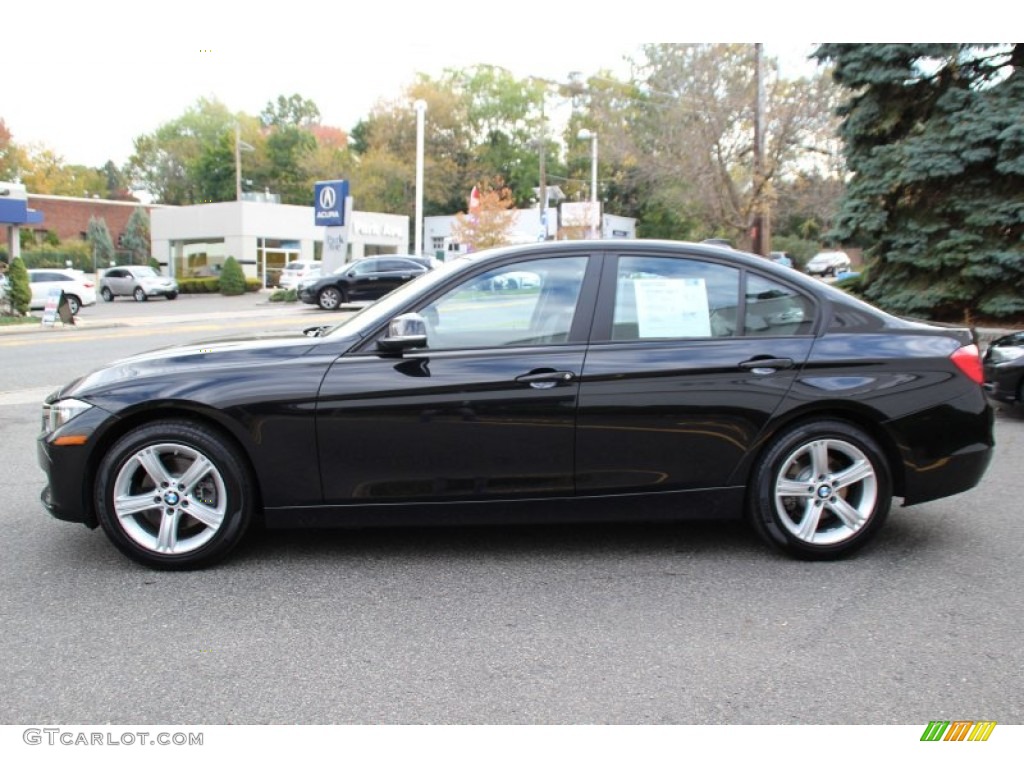 2014 3 Series 328i xDrive Sedan - Black Sapphire Metallic / Black photo #6