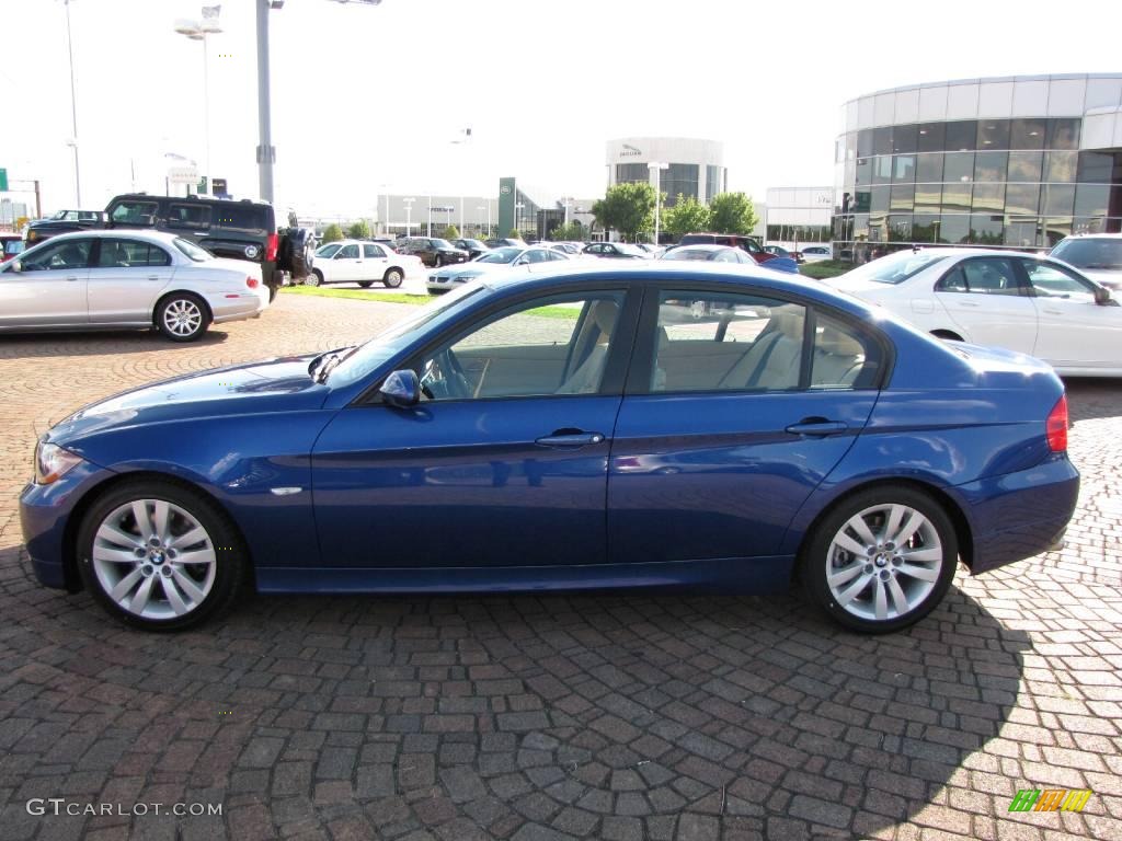 2008 3 Series 328i Sedan - Montego Blue Metallic / Beige photo #10